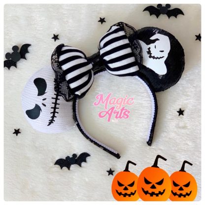 Mickey, Minnie, Disney, Disney Walt Disney, Personalizados, Tiara da Minnie, Minnie ears, Tiara Minnie, Orelhinha da Minnie, Orelha Minnie, Jack Skellington, Silhouette, Halloween