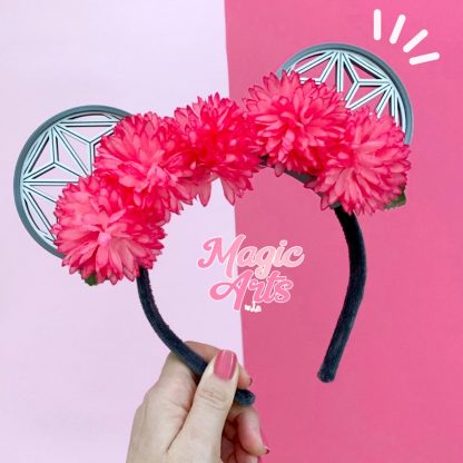 Mickey, Minnie, Disney, Disney Walt Disney, Personalizados, Tiara da Minnie, Minnie ears, Tiara Minnie, Orelhinha da Minnie, Orelha Minnie, Epcot, Flores