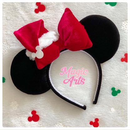 Mickey, Minnie, Disney, Disney Walt Disney, Personalizados, Tiara da Minnie, Minnie ears, Tiara Minnie, Orelhinha da Minnie, Orelha Minnie, Natal, Feliz Natal