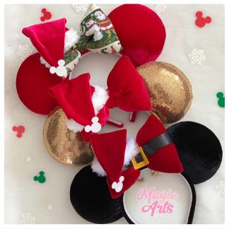 Mickey, Minnie, Disney, Disney Walt Disney, Personalizados, Tiara da Minnie, Minnie ears, Tiara Minnie, Orelhinha da Minnie, Orelha Minnie, Natal, Feliz Natal