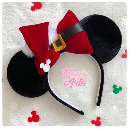 Mickey, Minnie, Disney, Disney Walt Disney, Personalizados, Tiara da Minnie, Minnie ears, Tiara Minnie, Orelhinha da Minnie, Orelha Minnie, Natal, Feliz Natal