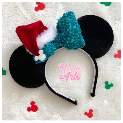 Mickey, Minnie, Disney, Disney Walt Disney, Personalizados, Tiara da Minnie, Minnie ears, Tiara Minnie, Orelhinha da Minnie, Orelha Minnie, Natal, Feliz Natal