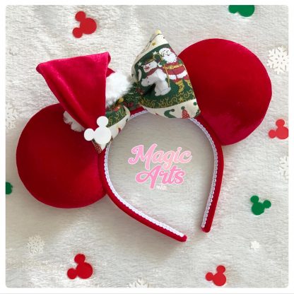 Mickey, Minnie, Disney, Disney Walt Disney, Personalizados, Tiara da Minnie, Minnie ears, Tiara Minnie, Orelhinha da Minnie, Orelha Minnie, Natal, Feliz Natal