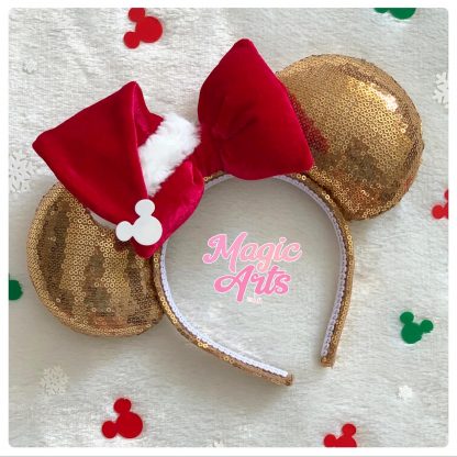 Mickey, Minnie, Disney, Disney Walt Disney, Personalizados, Tiara da Minnie, Minnie ears, Tiara Minnie, Orelhinha da Minnie, Orelha Minnie, Natal, Feliz Natal