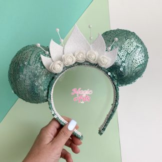 Mickey, Minnie, Disney, Disney Walt Disney, Personalizados, Tiara da Minnie, Minnie ears, Tiara Minnie, Orelhinha da Minnie, Orelha Minnie, laços personalizados, Princesa Tiana