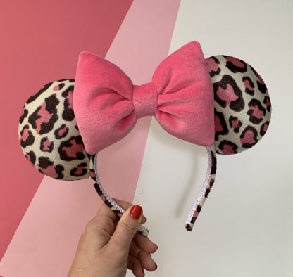 Mickey, Minnie, Disney, Disney Walt Disney, Personalizados, Tiara da Minnie, Minnie ears, Tiara Minnie, Orelhinha da Minnie, Orelha Minnie, laços personalizados, animal print