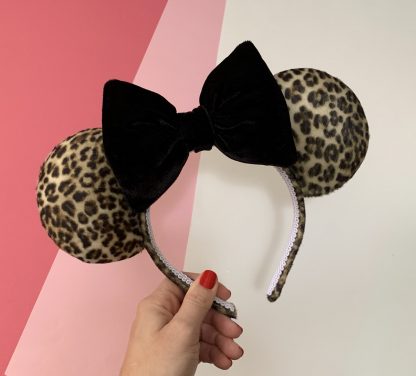 Mickey, Minnie, Disney, Disney Walt Disney, Personalizados, Tiara da Minnie, Minnie ears, Tiara Minnie, Orelhinha da Minnie, Orelha Minnie, laços personalizados, animal print